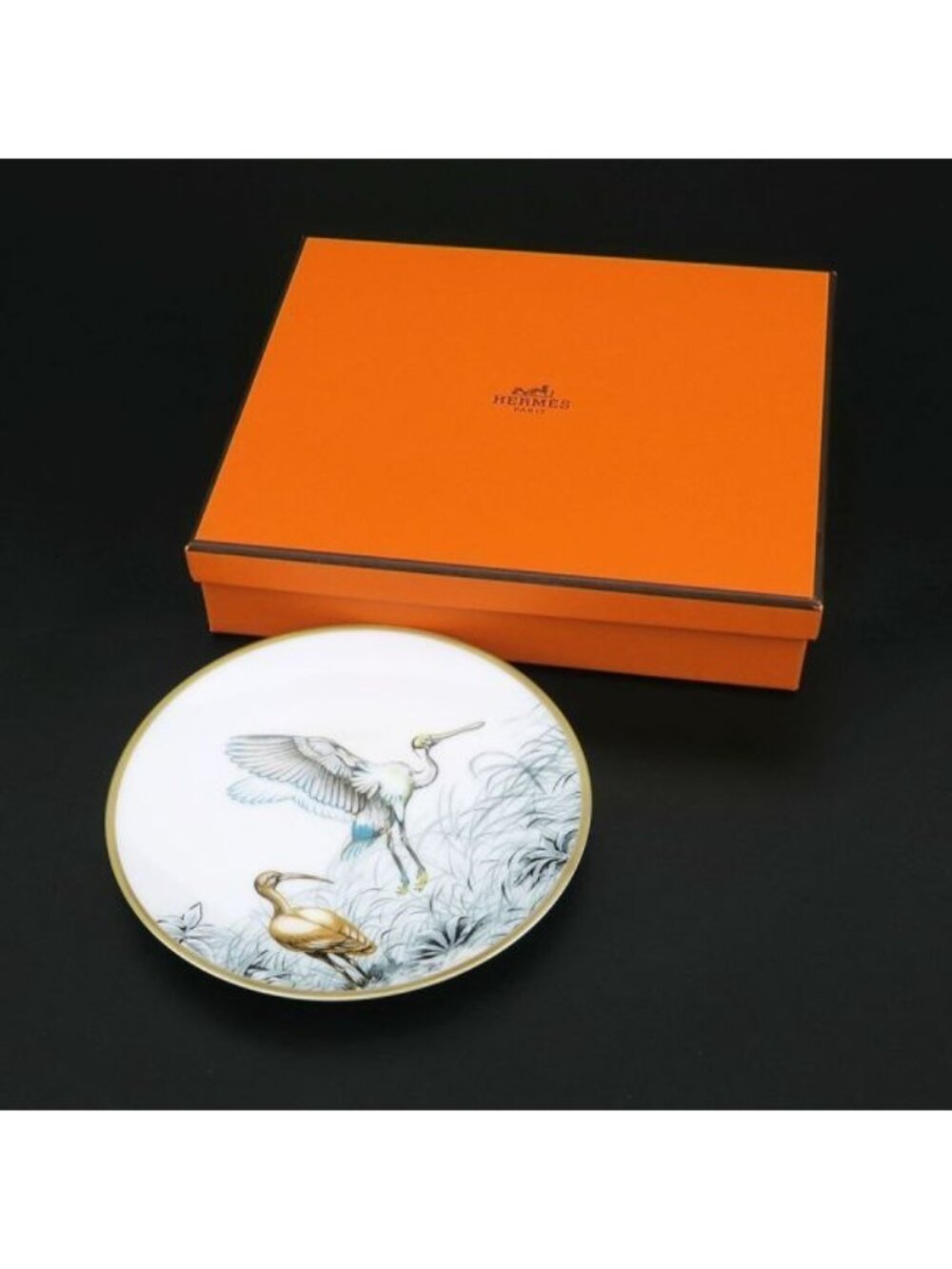 Hermes Red Road Sketch Bread Plate